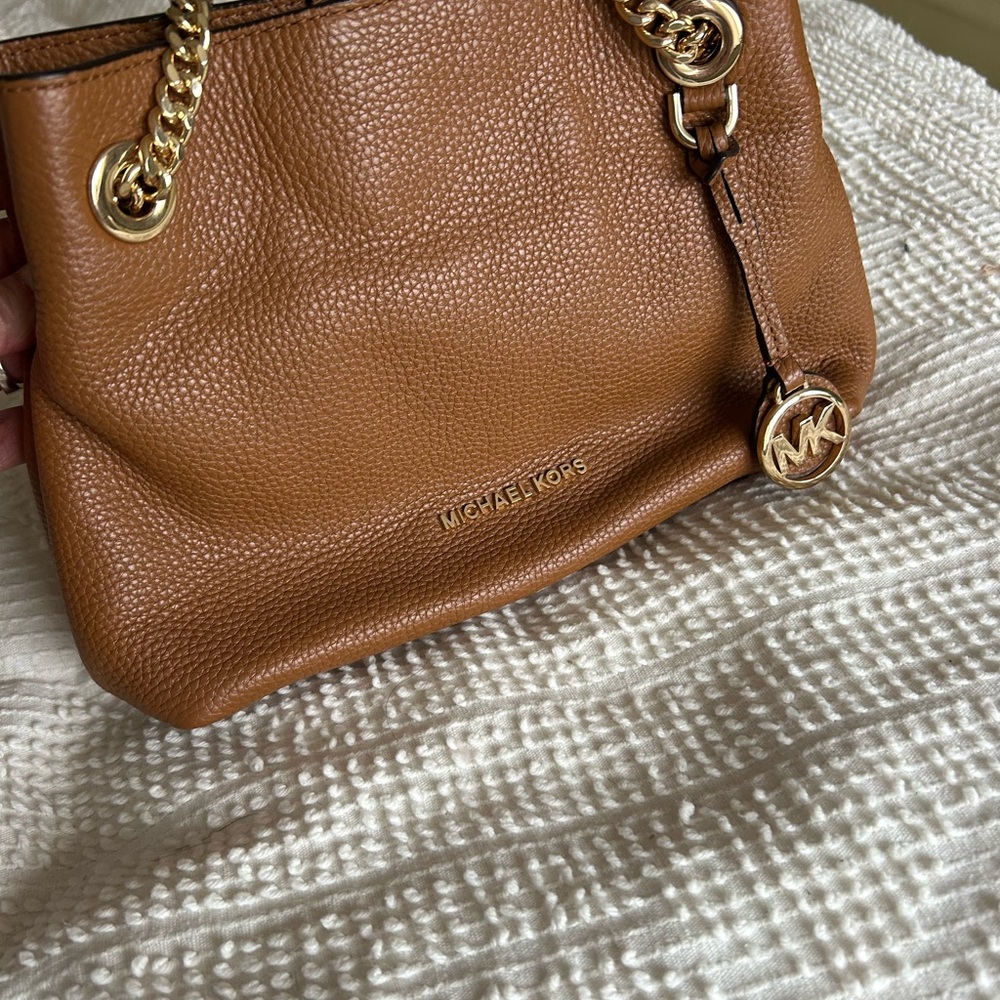 Michael Kors Tan Leather Shoulder Bag